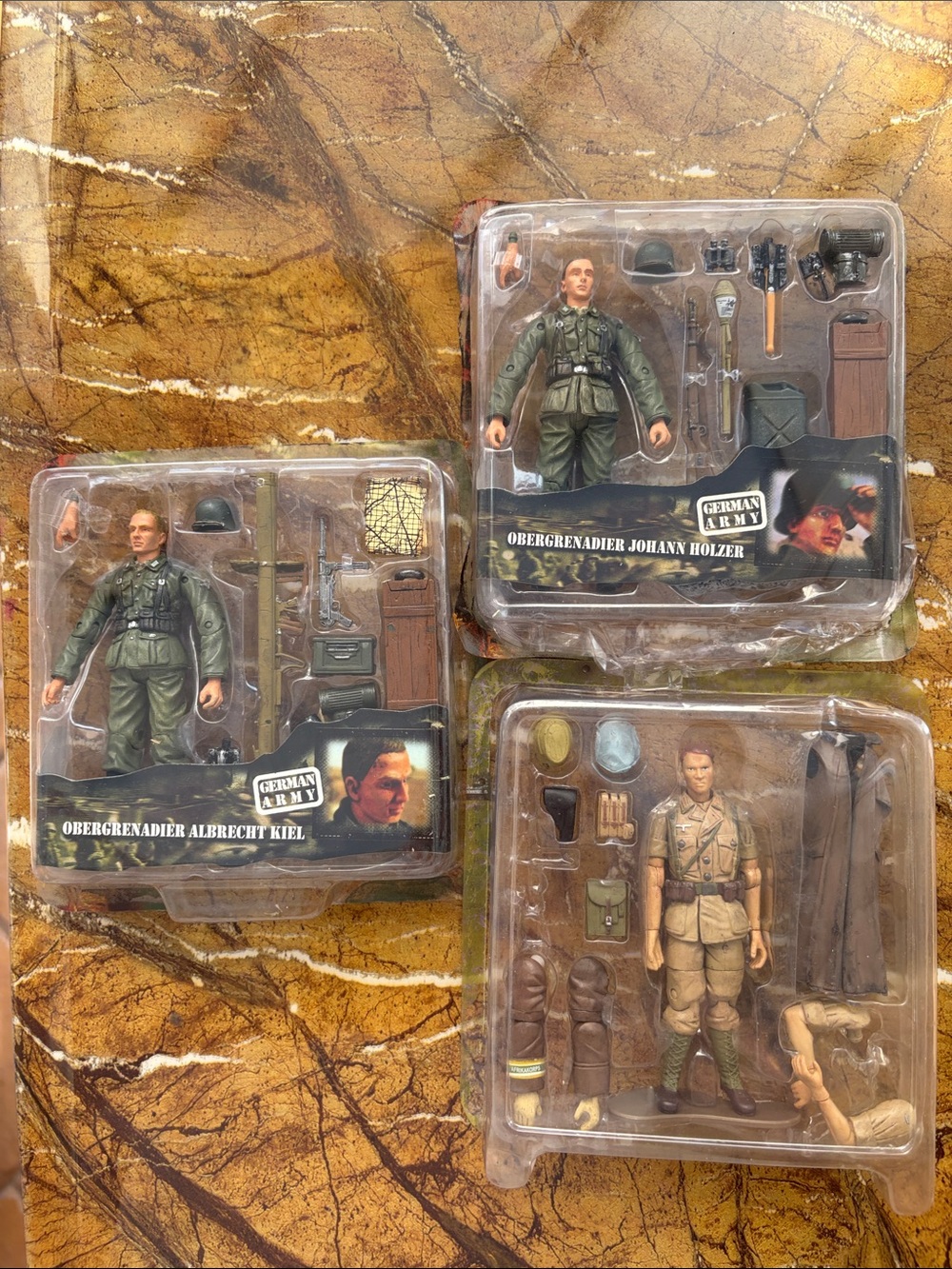 Military Action Figure Set - Green and Tan Collector Figures